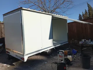 Remolque food truck pollería tienda 2x4metros