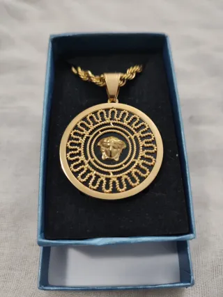Colgante Versace Acero Inoxidable Dorado