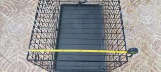 Jaula Perro con Bandeja y Ruedas