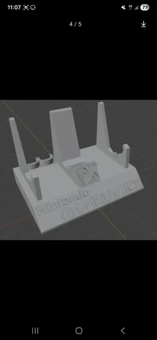 Soporte expositor Nintendo Game & Watch oil panic