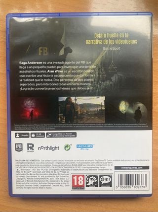 Alan wake 2 ps5 deluxe edition