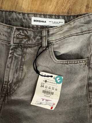 Pantalon tejano gris nuevo