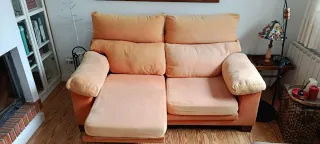 Sofá 3 plazas deslizante de tela desenfundable.