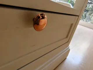 Mesa de centro Banak madera blanca y cristal