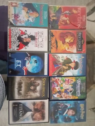 Videos VHS infantil de Disney