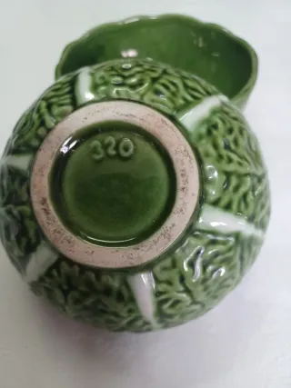 2 Taças Verdes das caldas da rainha