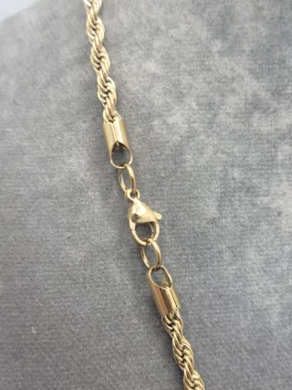 Colgante Cruz Chapado Oro Acero Quirúrgico