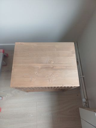 2 Mesitas de Noche Madera Maciza Decowood