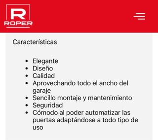 Puerta de garaje Roper