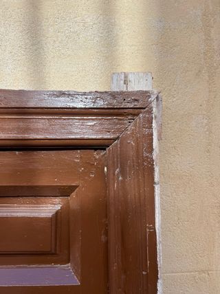 Antigua puerta madera maciza siglo XVIII