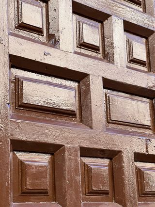 Antigua puerta madera maciza siglo XVIII