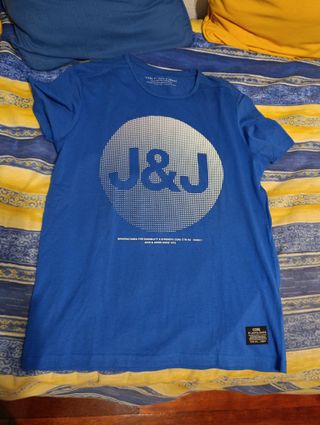 Camiseta Jack & Jones azul con logo