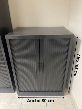 Armario oficina metálico negro