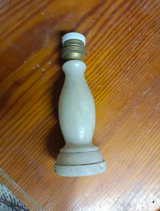 Lámpara de mesa de Alabastro Antigua Vintage