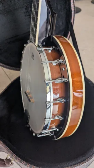 Banjo con estuche rígido
