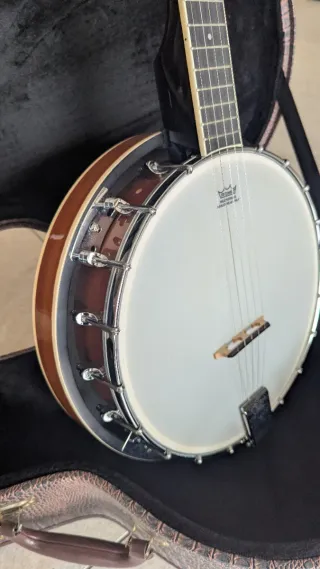 Banjo con estuche rígido