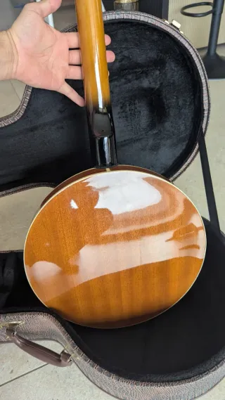 Banjo con estuche rígido