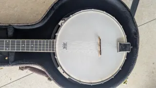 Banjo con estuche rígido