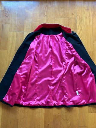 Blazer tipo Casaca Negro y Rojo