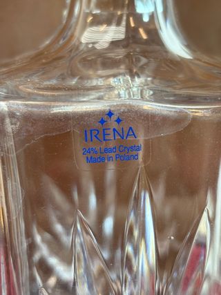 Set Whisky Decantador y Vasos con Bandeja