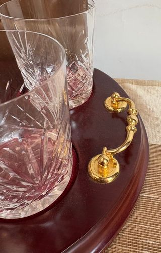 Set Whisky Decantador y Vasos con Bandeja