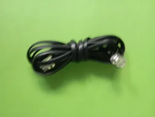 Teléfono fijo Telecom plateado y negro