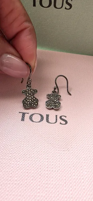 Pendientes Tous Plata Pavonada Oso