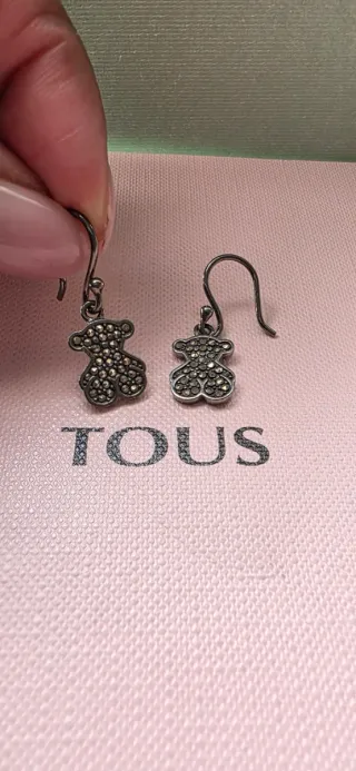 Pendientes Tous Plata Pavonada Oso