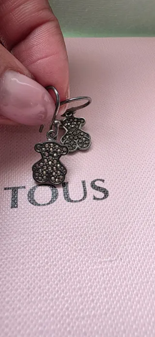 Pendientes Tous Plata Pavonada Oso