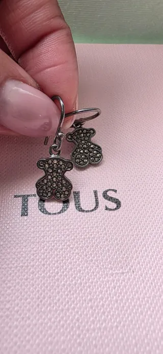 Pendientes Tous Plata Pavonada Oso