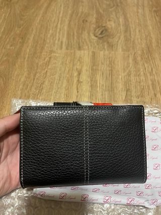 Cartera Mujer con Monedero y Billetera de  Piel.