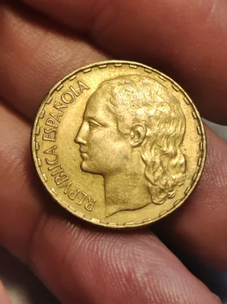 Moneda 1 Peseta 1937 República Española