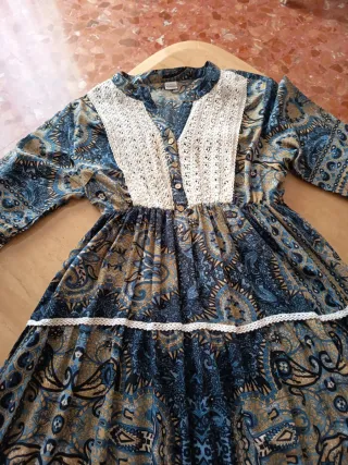 Vestido boho largo estampado