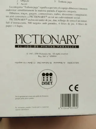 Joc de taula Pictionary en català