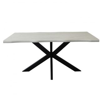 Tavolo da Pranzo Moderno 160x90cm Gambe Metallo