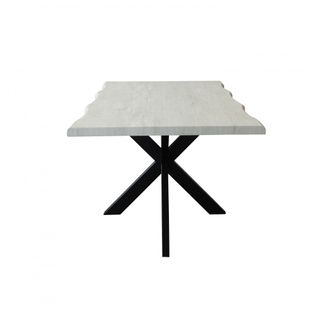 Tavolo da Pranzo Moderno 160x90cm Gambe Metallo