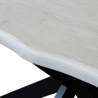 Tavolo da Pranzo Moderno 160x90cm Gambe Metallo