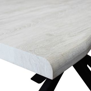 Tavolo da Pranzo Moderno 160x90cm Gambe Metallo