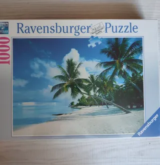 Puzzle Ravensburger 1000 piezas Playa Palmeras