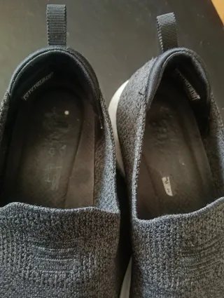 Skechers n°39 Stretch Fit sin cordones gris oscuro