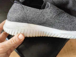 Skechers n°39 Stretch Fit sin cordones gris oscuro