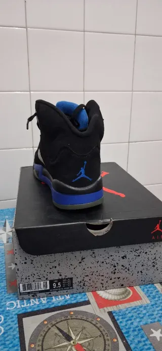 Jordan 5 Negro/Azul Talla 43