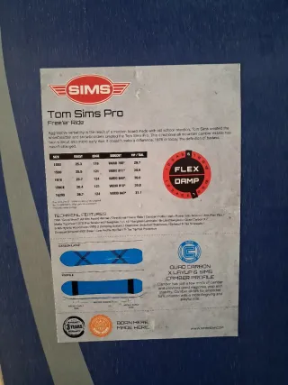 Tabla Snowboard 158 SIMS