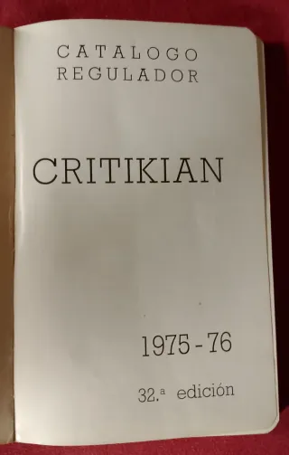 Catalogo Regulador, 1975 ~ 76 España