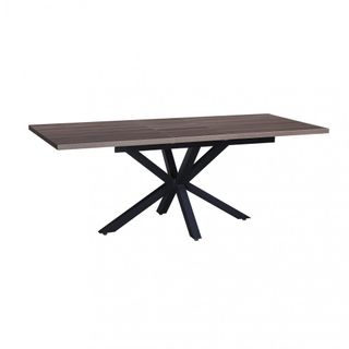 Tavolo Allungabile Effetto Cemento Gambe Metallo