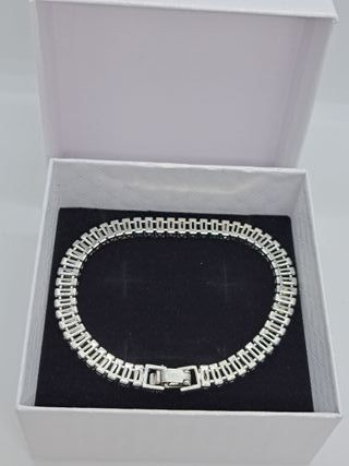 Pulsera Plata 925 18cm Mujer Multicolor