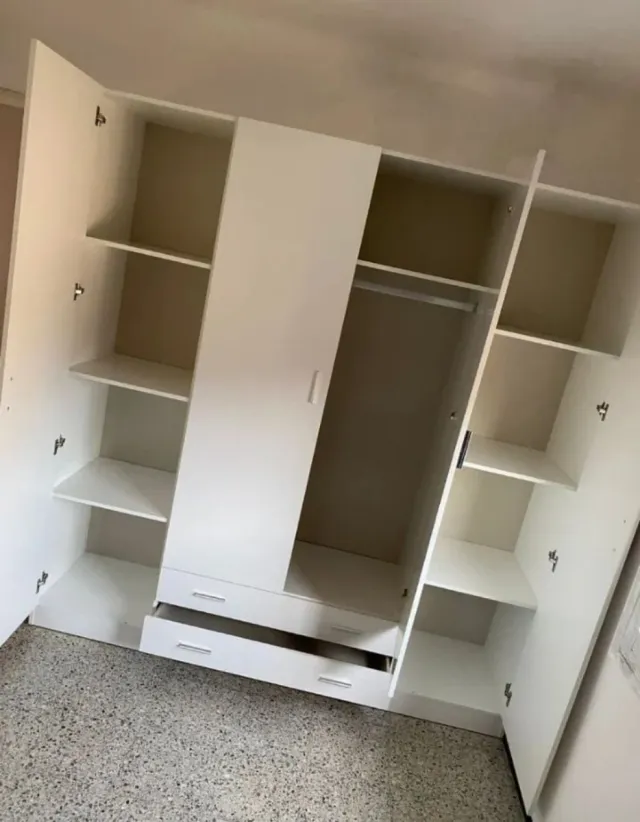 Sofá modular gris tela