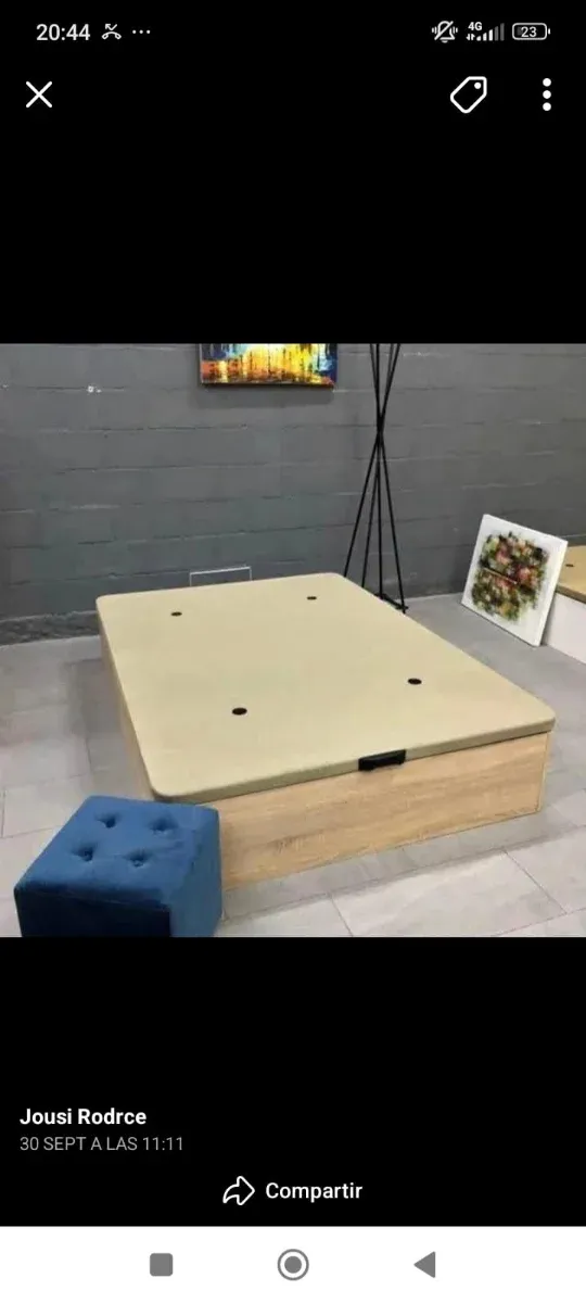 Sofá modular gris tela