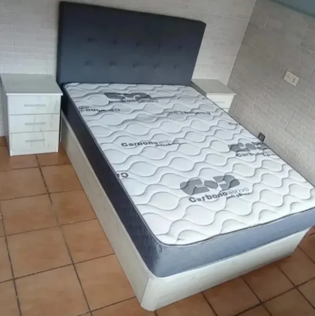 Sofá modular gris tela