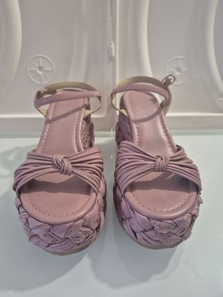 Scarpe Espadrillas Emanuelle Vee Rosa Corda